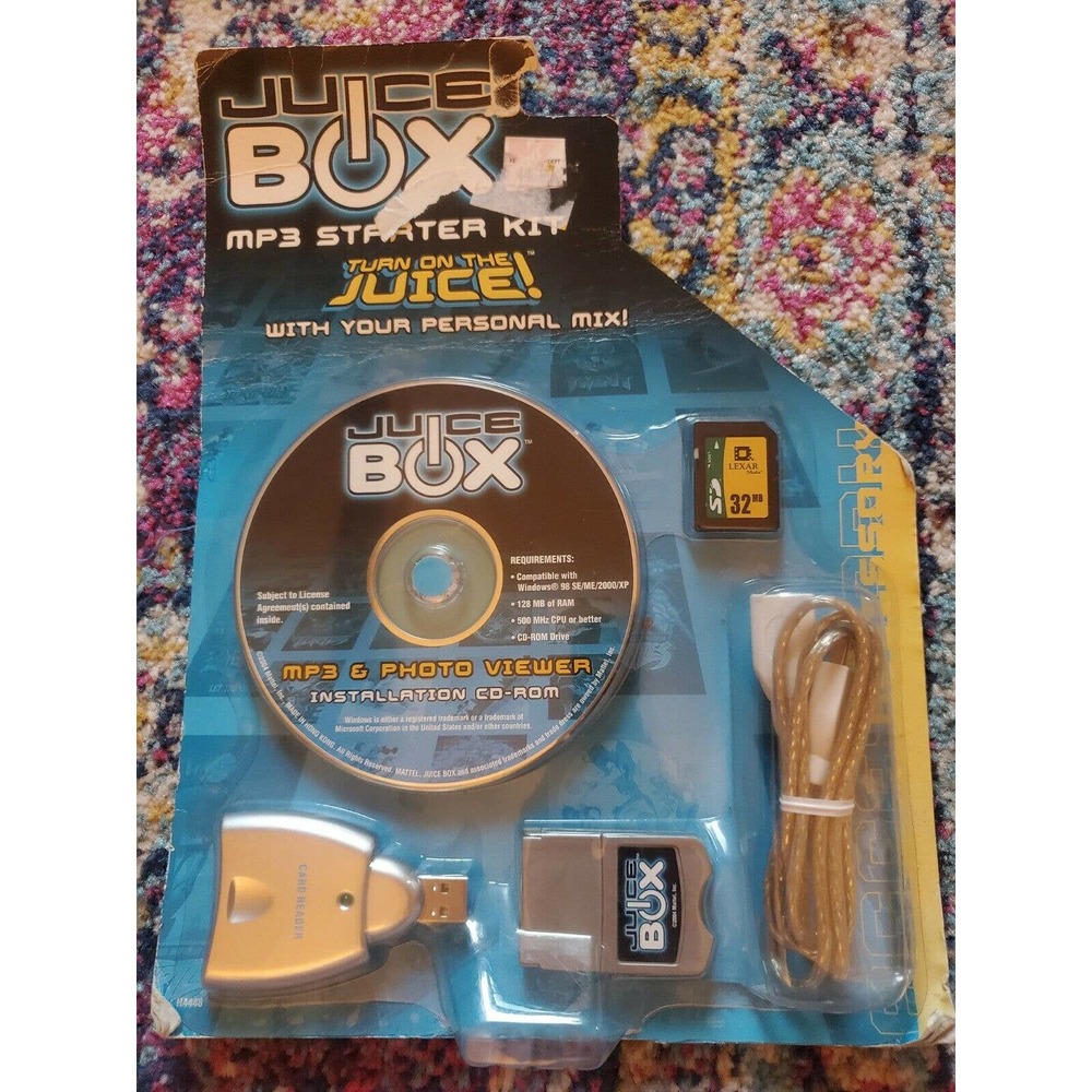 2004 Mattel Juice Box MP3 Starter Kit New in Packaging - Make Your Own Mix!